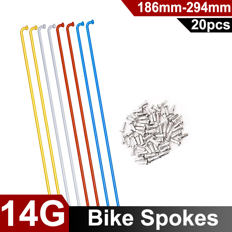 Mountain Biking Blue Mountains - 20 Stuks 14G Kleurrijke Fiets Spaken
