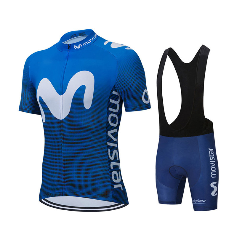 Mountain Biking Jersey - Nieuwe Zomer Movistar Team Wielertrui Sets