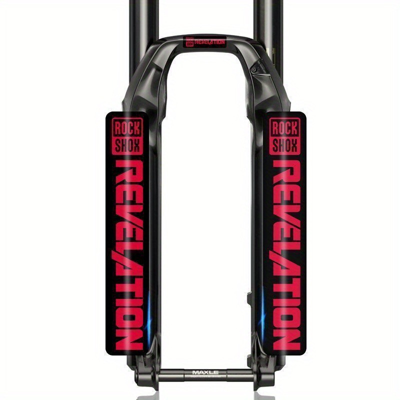 Mountain Biking Logo - 2 stuks Rockshox fietsvorkbeschermingsstickers met logopinset