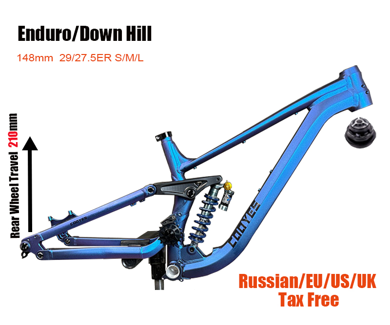 Mountain Biking In The Uk - Full Suspension Aluminium Fietsframe, Soft Tail,