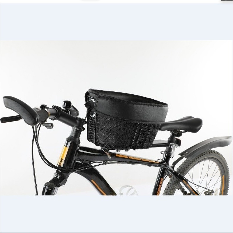 Mountain Biking With Dog - Zadelmontage Fietsmand voor Huisdieren, Afneembare Fietsdragermand