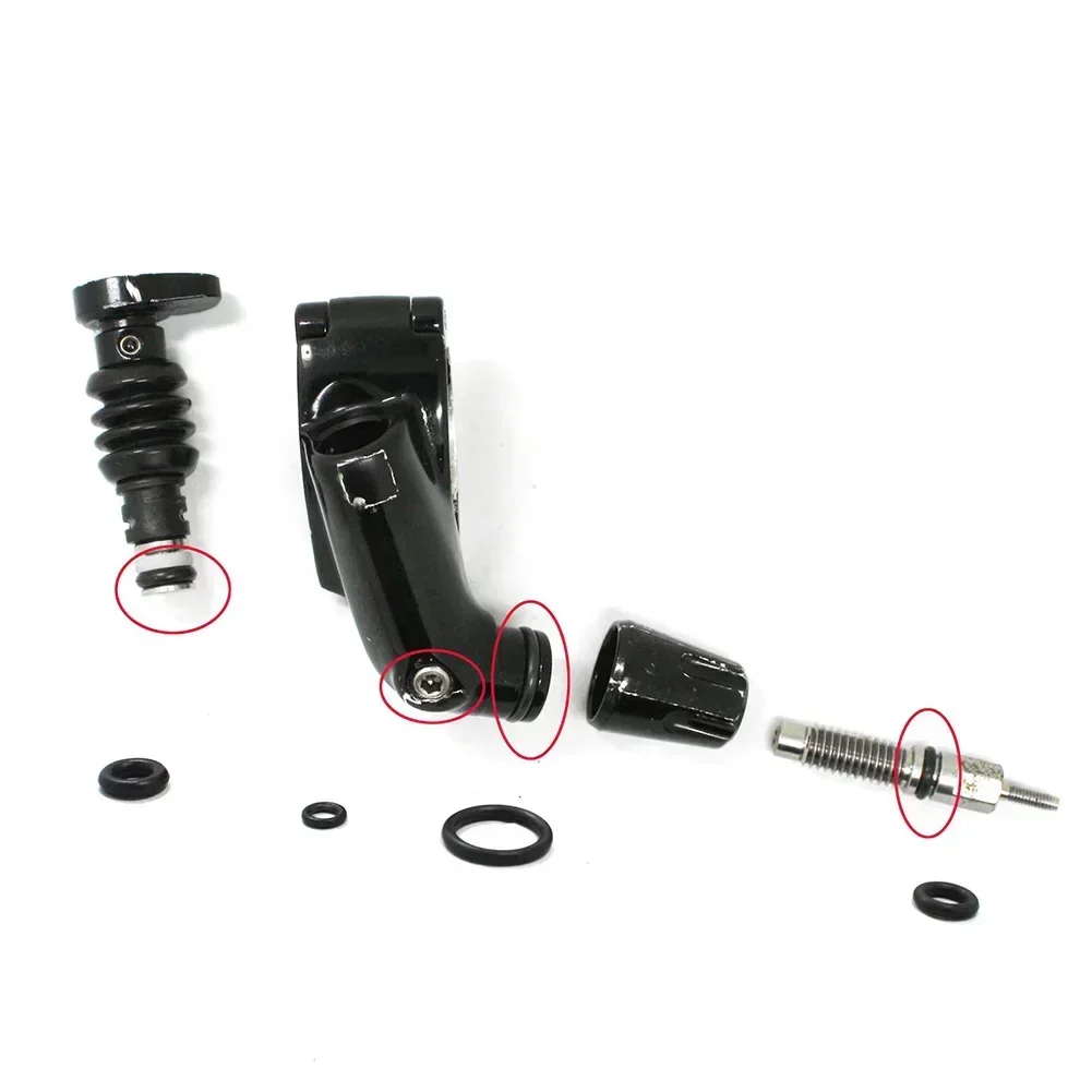 Mtb Saddle Lightweight - 4-delige fietszadelpennen externe hendel O-ringkit rubber