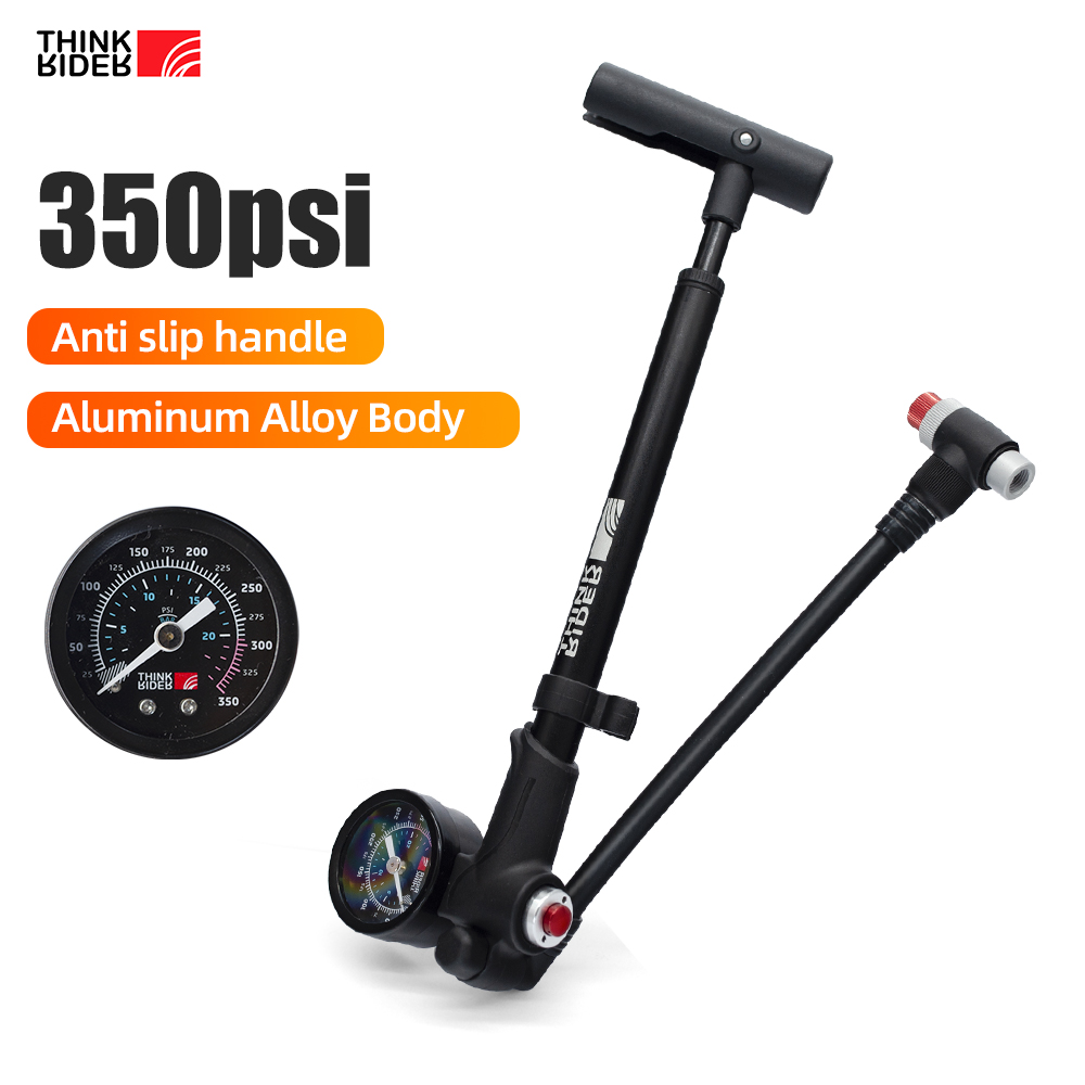 Mtb Fork Air - ThinkRider Draagbare Hogedruk 350psi Fiets Luchtpomp