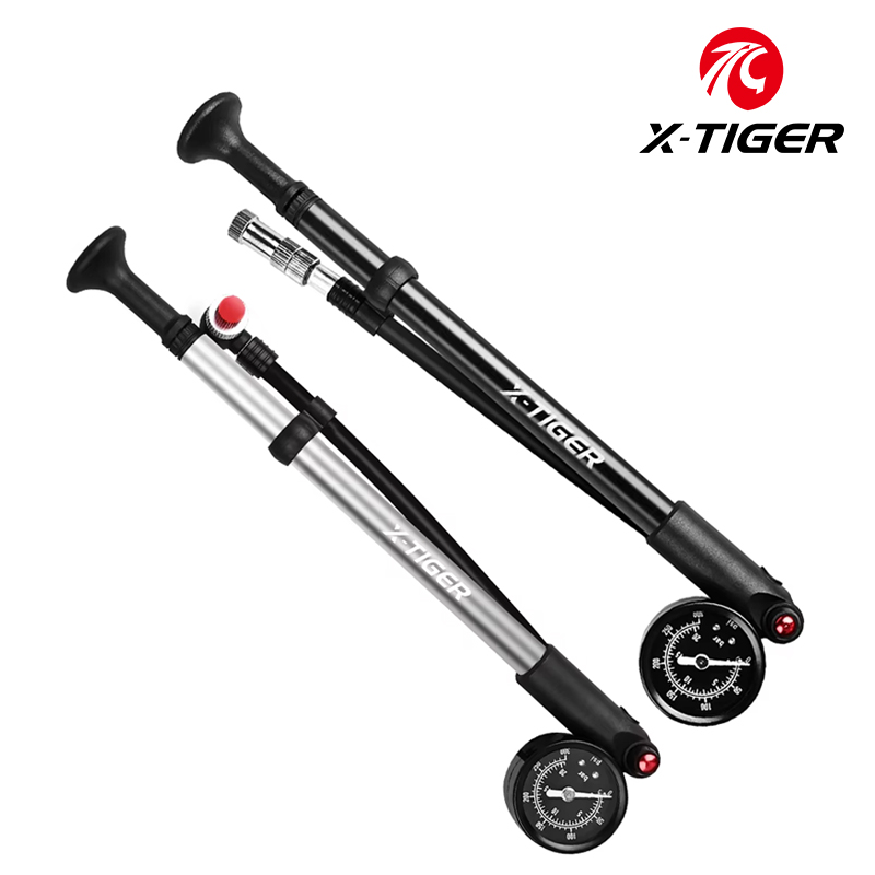 Mtb Fork Air - X-TIGER 300psi Fietsluchtpomp met meter Draagbare