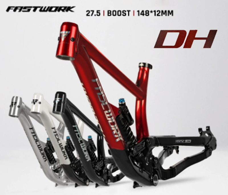 Mountain Biking In The Uk - Full Suspension Frame DH Aluminium Fiets