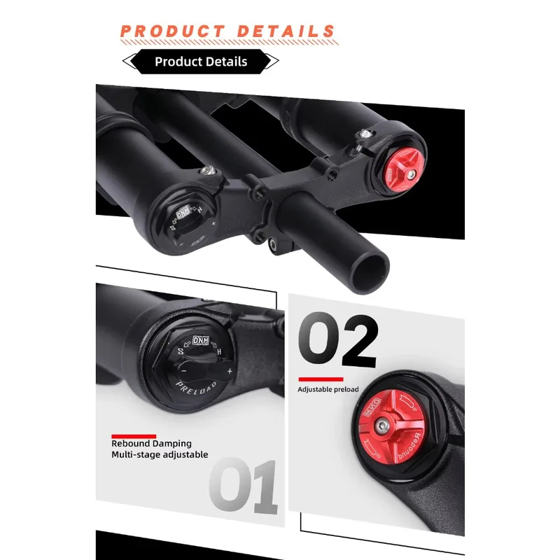 DNM USD C Mountainbike voorvor - Mtb Fork Air recensie en prijs