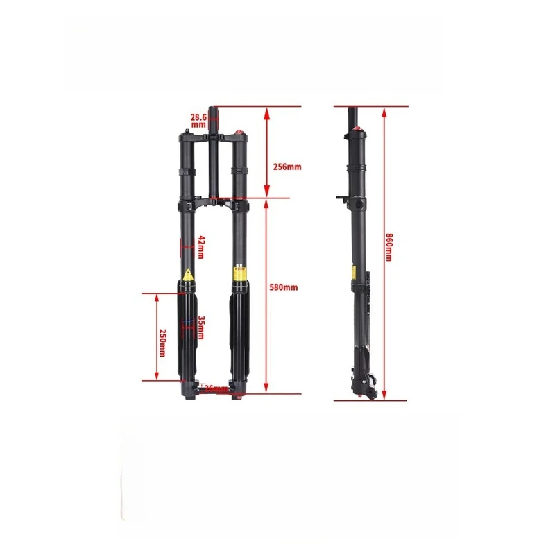 DNM USD C Mountainbike voorvor - Mtb Fork Air recensie en prijs