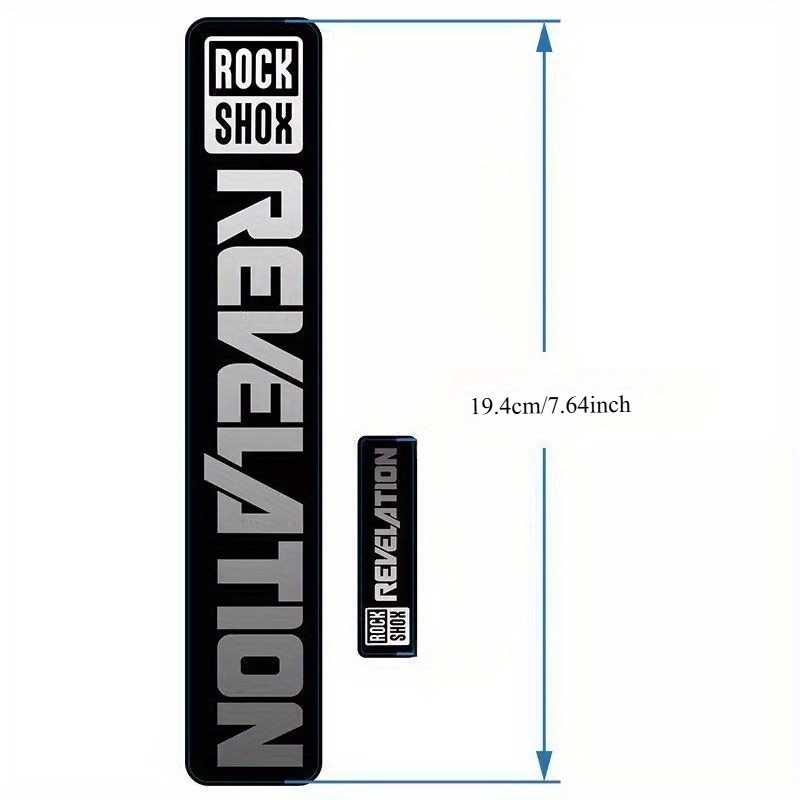 2 stuks Rockshox fietsvorkbesc - Mountain Biking Logo recensie en prijs