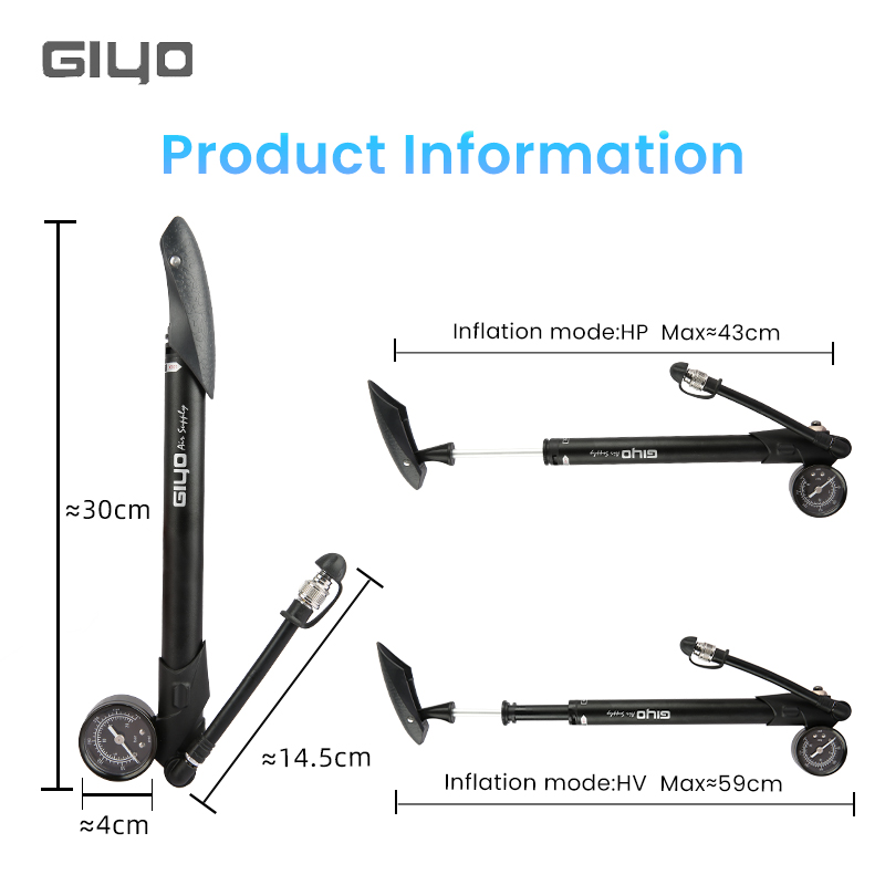 Giyo GS-41P 300psi Fiets Schok - Mtb Fork Air recensie en prijs