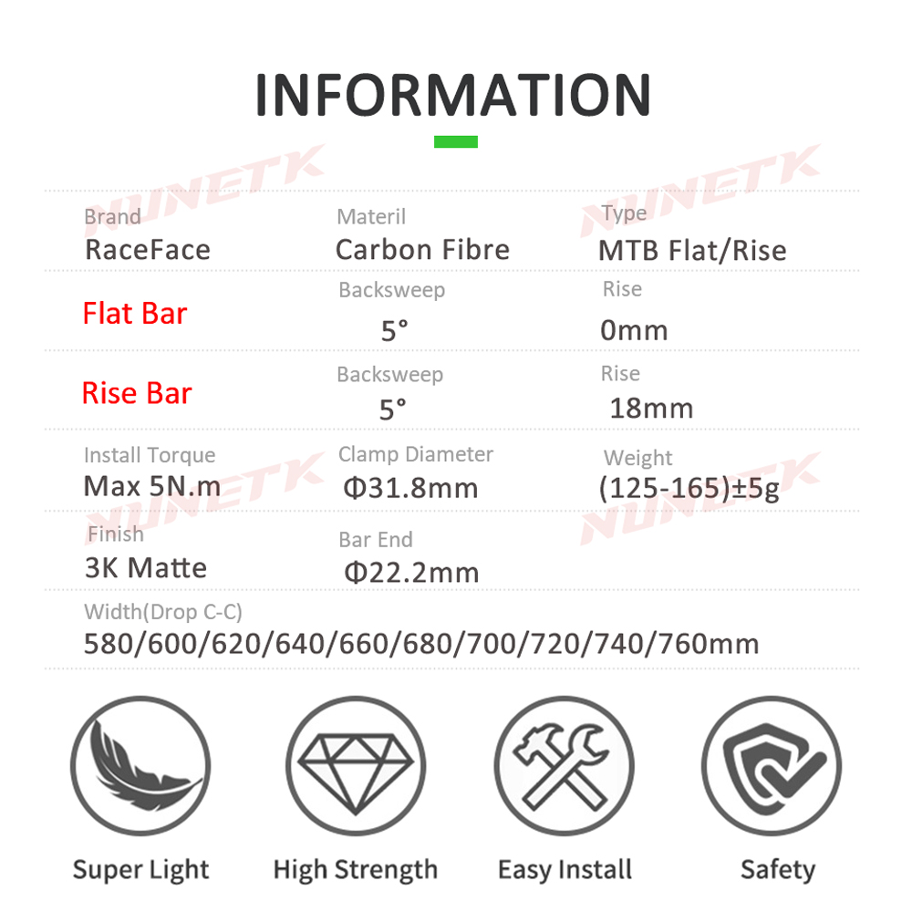 Race Face Next MTB-stuur 3K ma - Mountain Biking Logo recensie en prijs