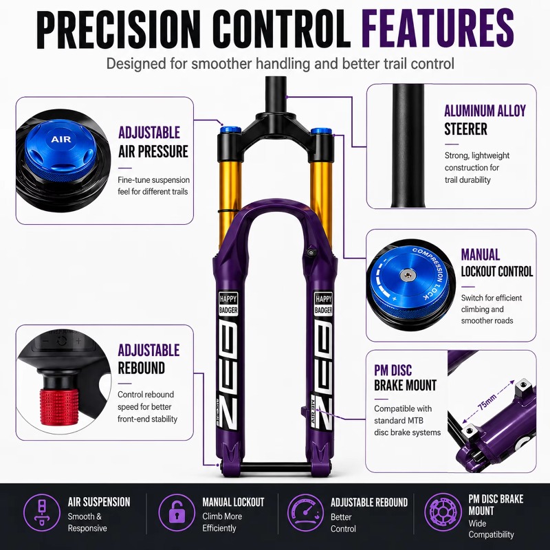 27,5/29 inch MTB luchtveringvo - Mtb Fork Air recensie en prijs