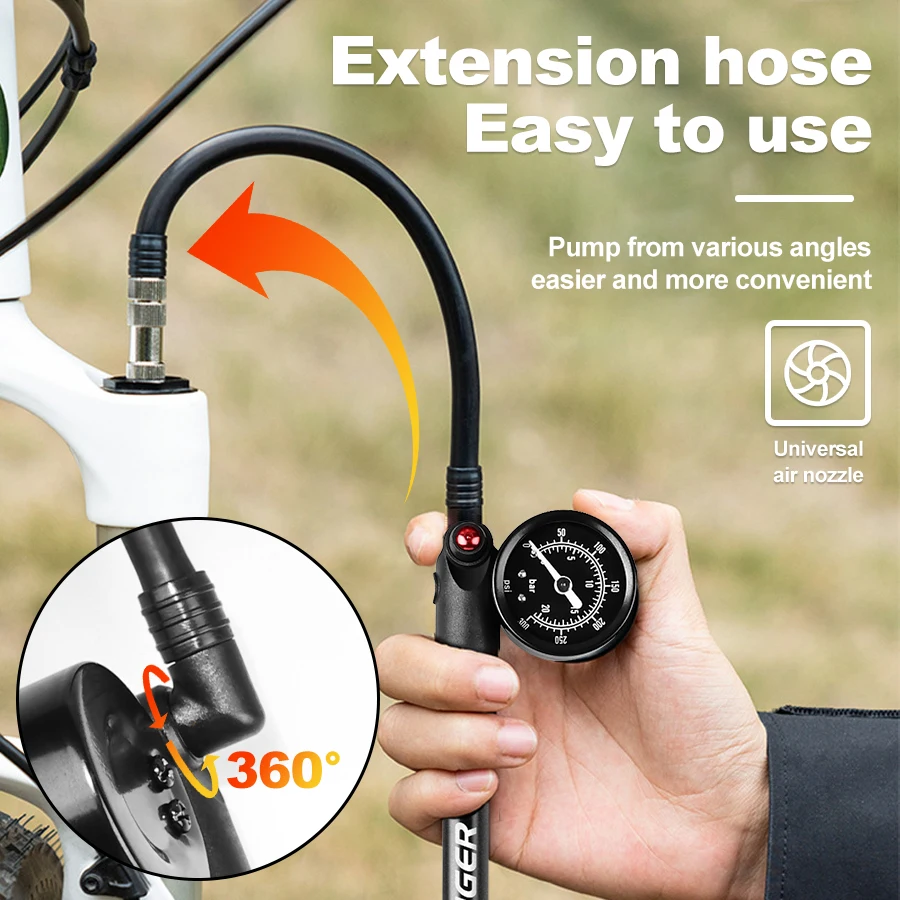 X-TIGER 300psi Fietsluchtpomp  - Mtb Fork Air recensie en prijs